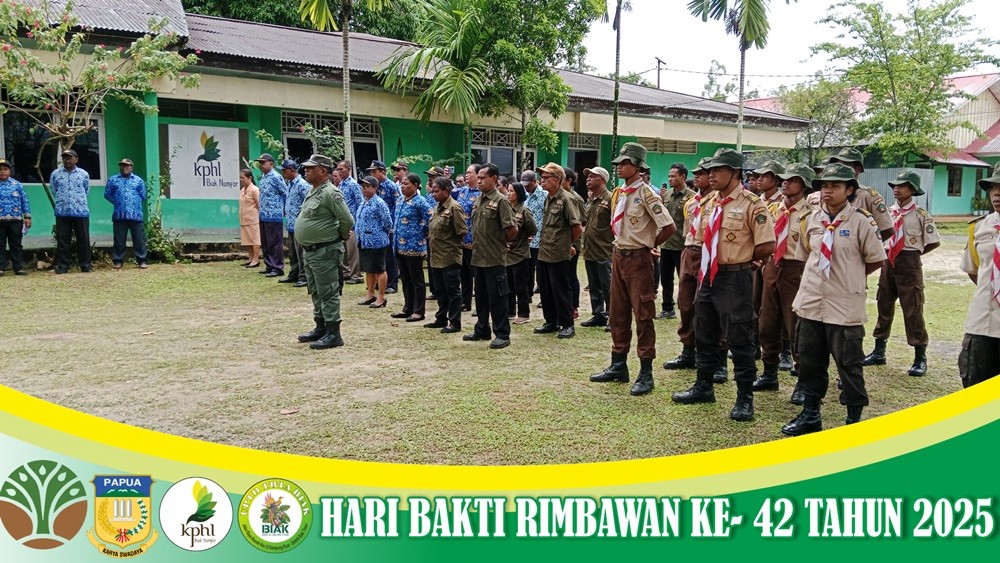 HARI BAKTI RIMBAWAN 2025 - Upacara dan Apel Gabungan 3 UPTD