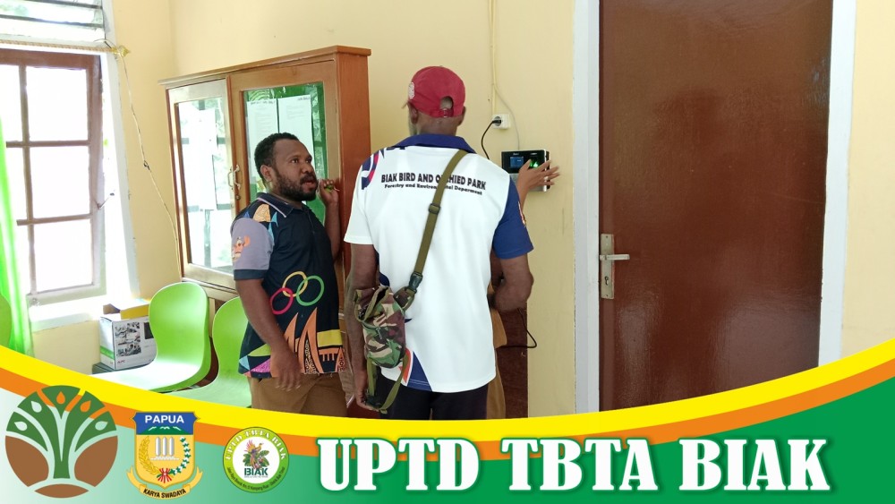 UPTD TBTA BIAK Melakukan Perekaman Absensi 2025 (Dok Bag 1)