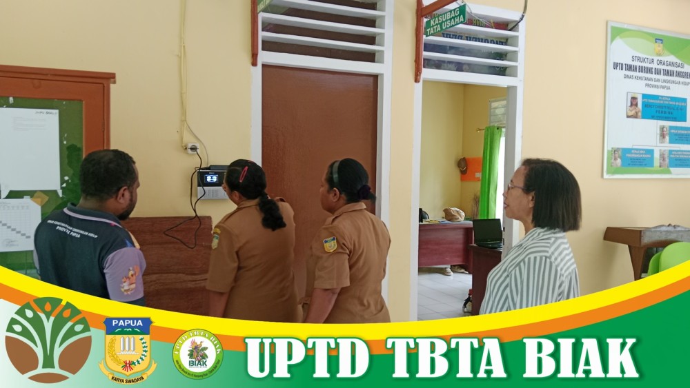 UPTD TBTA BIAK Melakukan Perekaman Absensi 2025 (Dok Bag 1)