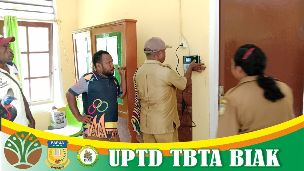 UPTD TBTA BIAK Melakukan Perekaman Absensi 2025 (Dok Bag 1)