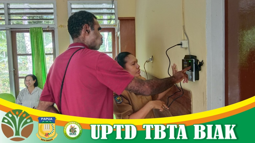 UPTD TBTA BIAK Melakukan Perekaman Absensi 2025 (Dok Bag 1)