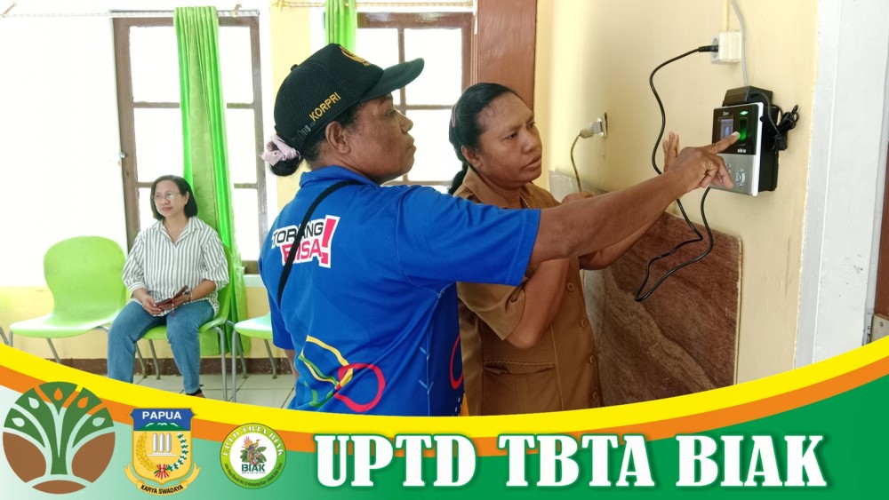 UPTD TBTA BIAK Melakukan Perekaman Absensi 2025 (Dok Bag 2)