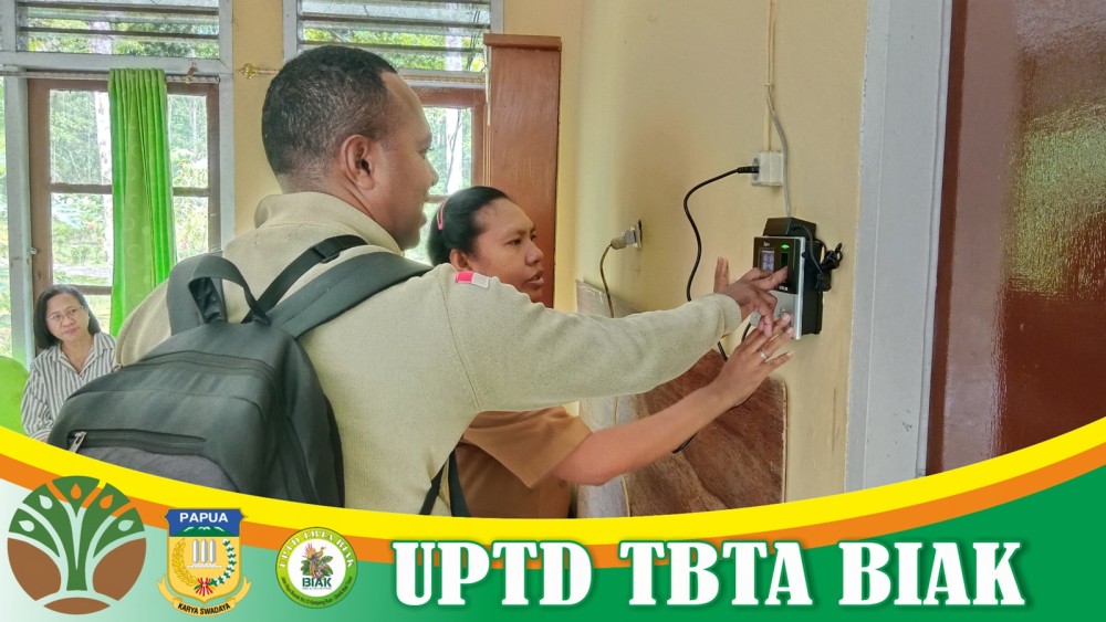 UPTD TBTA BIAK Melakukan Perekaman Absensi 2025 (Dok Bag 2)