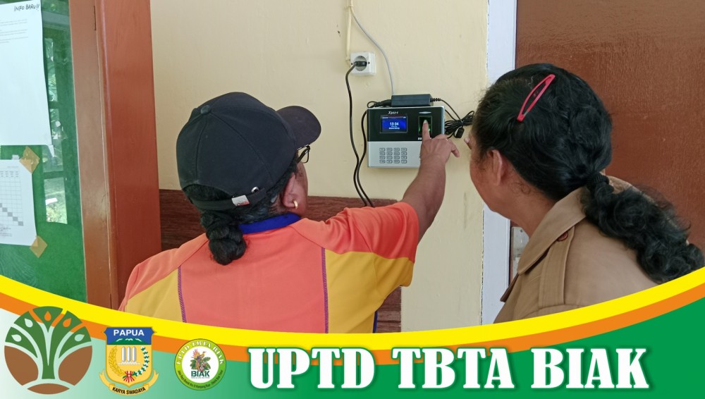 UPTD TBTA BIAK Melakukan Perekaman Absensi 2025 (Dok Bag 2)