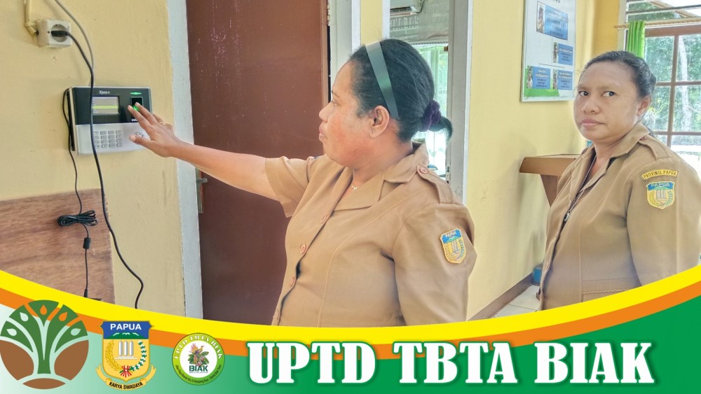UPTD TBTA BIAK Melakukan Perekaman Absensi 2025 (Dok Bag 2)