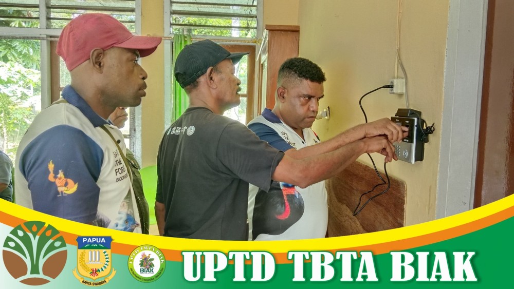 UPTD TBTA BIAK Melakukan Perekaman Absensi 2025 (Dok Bag 3)