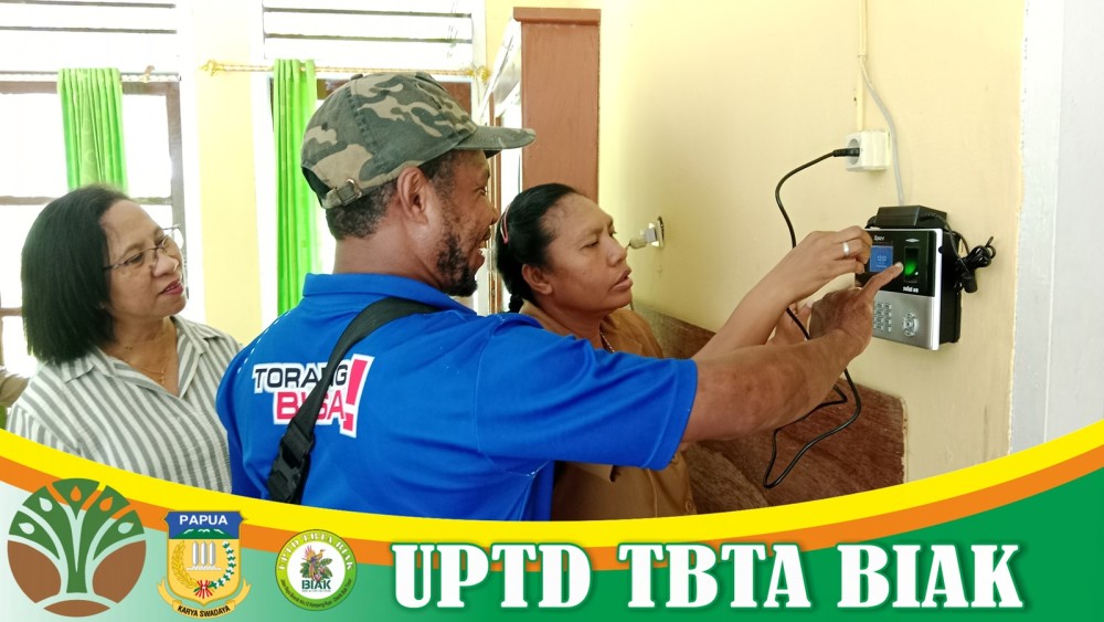 UPTD TBTA BIAK Melakukan Perekaman Absensi 2025 (Dok Bag 3)