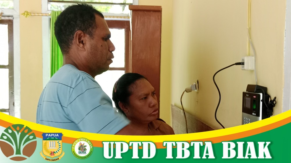 UPTD TBTA BIAK Melakukan Perekaman Absensi 2025 (Dok Bag 3)